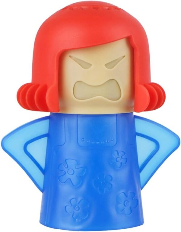 Angry Mom Microwave Cleaner - Angry Mom Mad Creay Mama Microwave Oven Cleaner High Temperature Steam Cleaning Equipment Tool Easily Crud Steam Cleans Add Vinegar and Water for Kitchen (Blue)