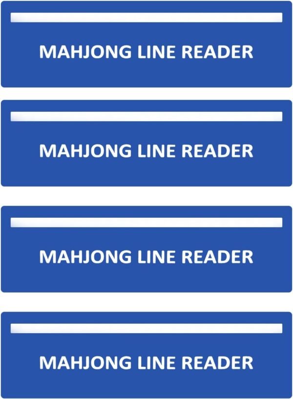 4Pack Mahjong Line Finder, Mahjong Line Reader, Mah Jong Card Guide, Mahjong Accessories and Gifts for Mom Women (DarkBlue)