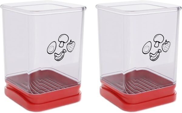 2 PCS Tewodila Fruit Slicer Cup, Speed Cutter for Strawberry Banana Grape Egg, Stainless Steel Vegetable Cutting Kitchen Gadget, Kitchen Portable Slicing Tool