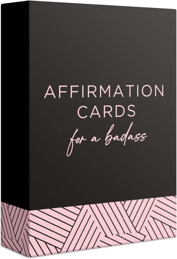 52 Badass Affirmation Cards - Daily Motivational and Inspirational Gifts for Women, Birthday, Self Care, Best Friends, Her and More