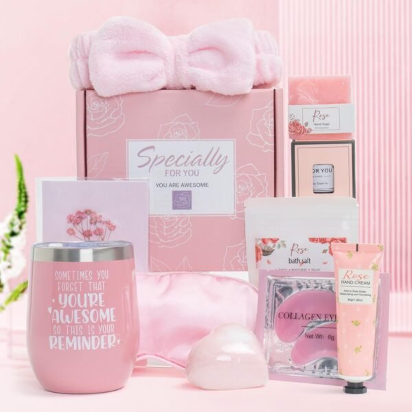 Birthday Gifts for Women，9 Pcs Mom Gifts from Daughters，Self Care Gifts for Women, to Wife, Girlfriend, Daughter, Sisters,Teacher ,Relaxing Gifts Basket