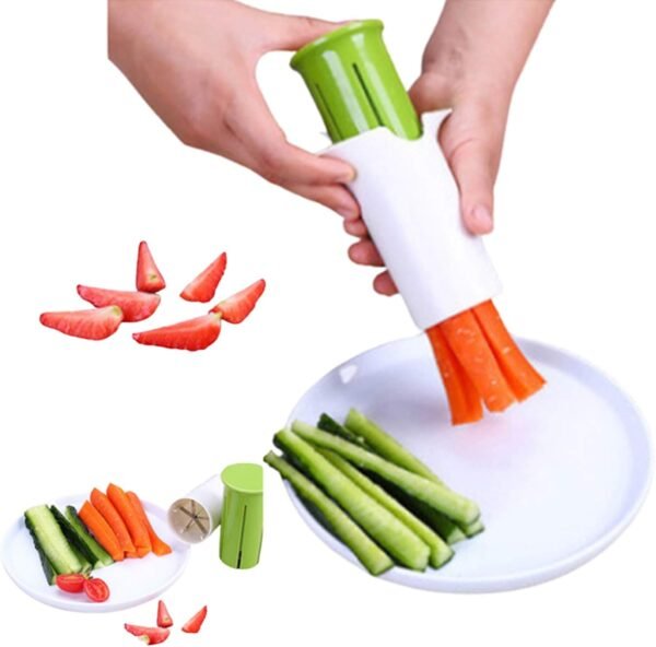 Cucumber Strawberry Grape Slicer, Carrot Potato Cutter, Creative Kitchen Tools, Multi-Function Fruit And Vegetable Slicer, Salad Making Pizza Fruit Dispenser