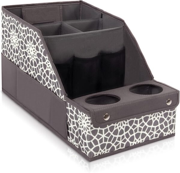 MULISOFT Car Seat Organizer - Backseat with 11 Compartments, 2 Cup Holders, and 2 Oversized Side Pockets for Travel and Storage