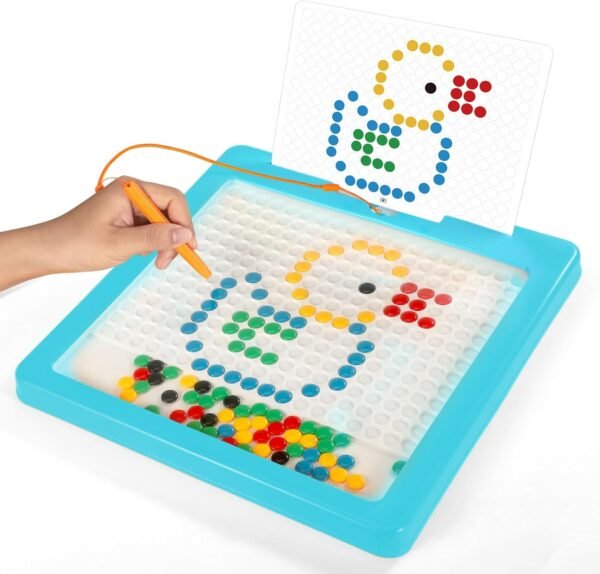 Interactive Magnetic Drawing Board for Kids – Montessori Developmental Toy for Creative Play, Learning & Fun on The Go