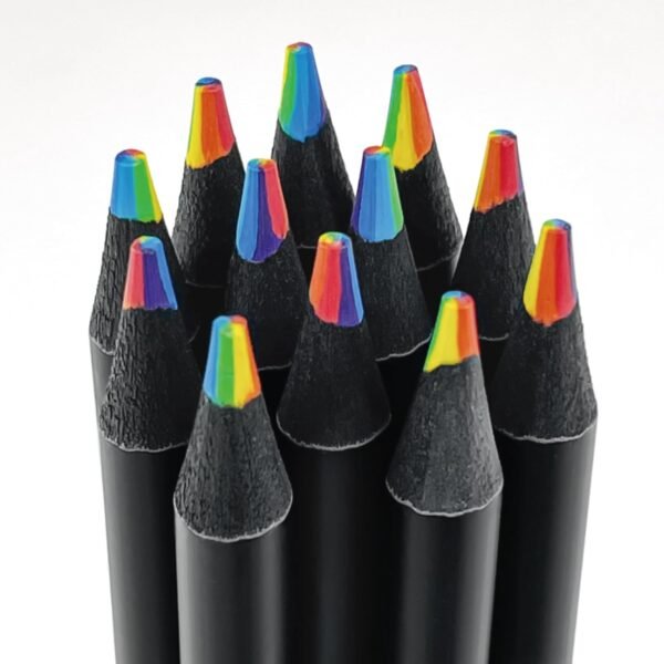 OHOME Back to School Supplies - 12 Rainbow Colored Pencils - Teacher Classroom Must Haves | Art Supplies Drawing Kit for Office Desk Accessories,First Day of School,Stocking Stuffers for Kids