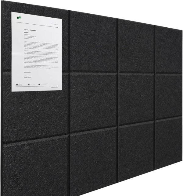 Large Cork Boards for Walls 48" x 36" 12 Pack Bulletin Boards Alternative Cork Board for Office Contains 72 Removable Security Stickers 30 Push Pins