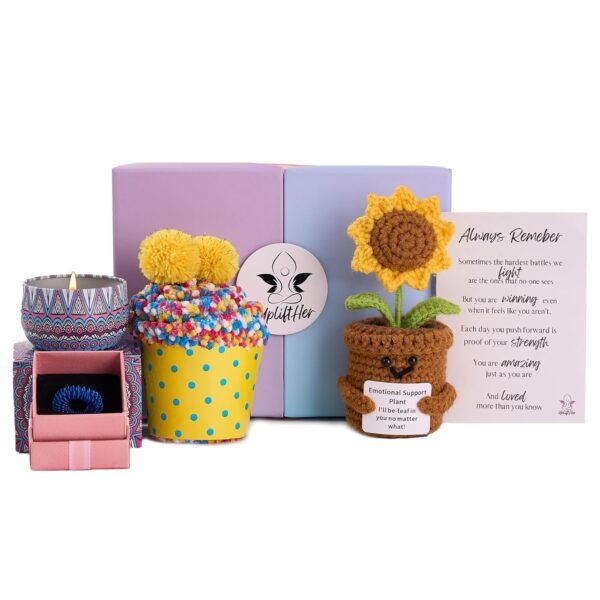 Get Well Soon Gift Box for Women – Care Package with Candle, Socks, Journal & More – Thoughtful Comfort Gift for Illness, Surgery, Anxiety, Depression, Grief, Recovery, Hard Times or A Pick Me Up.