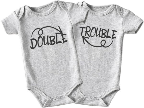 Double Trouble Newborn Twins Outfits Boy And Girl Baby Items outfits matching