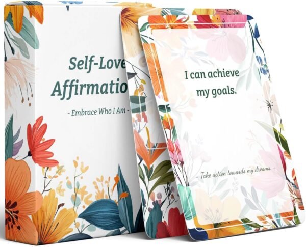 Self-Love Affirmations, 54 Positive Affirmation Cards for Women, Daily Affirmations for Inspiration, Mindfulness & Self Care, Unique Gifts for New Year