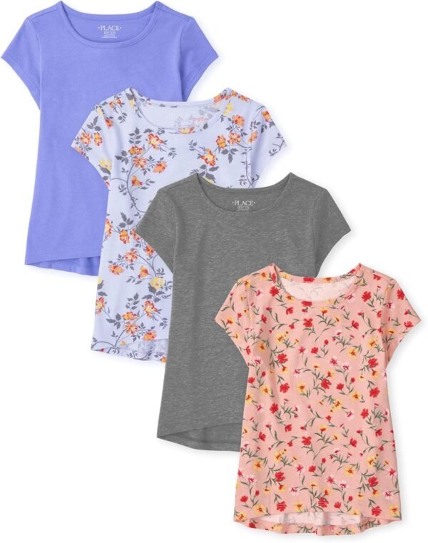 The Children's Place Girls Print Basic Layering Tees