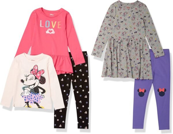 Amazon Essentials Disney | Marvel | Star Wars | Frozen | Princess Girls and Toddlers' Mix-and-Match Outfit Sets, Multipacks